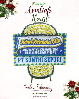 Papan Bunga Duka di Pulo Gadung